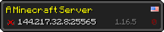 Userbar 320x64 in Minecraft-Stil für den Server 144.217.32.8:25565