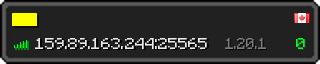 Userbar 320x64 in minecraft style for 159.89.163.244:25565