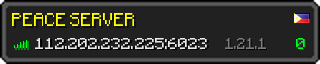 Userbar 320x64 in minecraft style for 112.202.232.225:6023