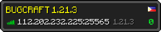 Userbar 320x64 in minecraft style for 112.202.232.225:25565