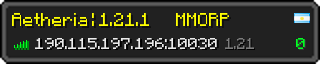 Userbar 320x64 in minecraft style for 190.115.197.196:10030