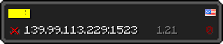 Userbar 320x64 in minecraft style for 139.99.113.229:1523