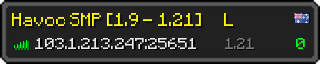 Userbar 320x64 in minecraft style for 103.1.213.247:25651