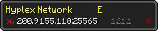 Userbar 320x64 in Minecraft-Stil für den Server 200.9.155.110:25565