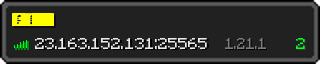 Userbar 320x64 in minecraft style for 23.163.152.131:25565