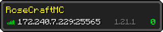 Userbar 320x64 in minecraft style for 172.240.7.229:25565