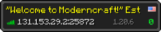 Userbar 320x64 in Minecraft-Stil für den Server 131.153.29.2:25872