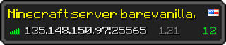 Userbar 320x64 in minecraft style for 135.148.150.97:25565