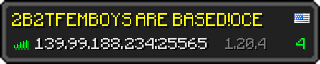 Userbar 320x64 in minecraft style for 139.99.188.234:25565