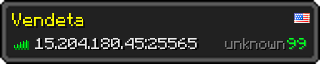 Userbar 320x64 in minecraft style for 15.204.180.45:25565