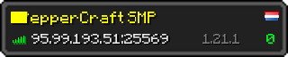 Userbar 320x64 in minecraft style for 95.99.193.51:25569