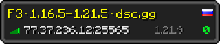 Userbar 320x64 in minecraft style for 77.37.236.12:25565
