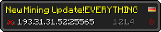 Userbar 320x64 in Minecraft-Stil für den Server 193.31.31.52:25565