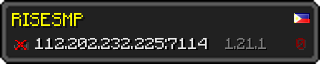 Userbar 320x64 in minecraft style for 112.202.232.225:7114