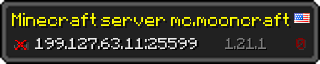 Userbar 320x64 in minecraft style for 199.127.63.11:25599