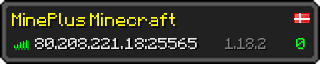 Userbar 320x64 in minecraft style for 80.208.221.18:25565