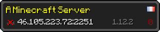 Userbar 320x64 in Minecraft-Stil für den Server 46.105.223.72:2251