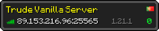 Userbar 320x64 in minecraft style for 89.153.216.96:25565