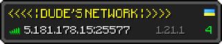 Userbar 320x64 in minecraft style for 5.181.178.15:25577