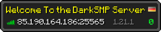 Userbar 320x64 in Minecraft-Stil für den Server 85.190.164.186:25565