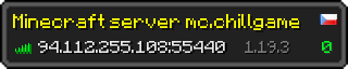 Userbar 320x64 in minecraft style for 94.112.255.108:55440