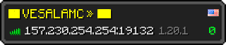 Юзербар 320x64 в стиле майнкрафт для сервера 157.230.254.254:19132