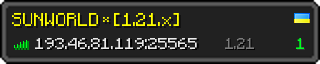 Userbar 320x64 in minecraft style for 193.46.81.119:25565