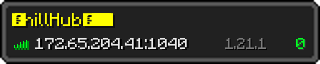 Userbar 320x64 in minecraft style for 172.65.204.41:1040