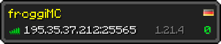 Userbar 320x64 in Minecraft-Stil für den Server 195.35.37.212:25565