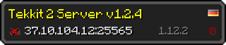 Userbar 320x64 in minecraft style for 37.10.104.12:25565