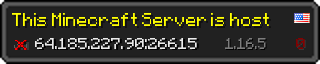 Userbar 320x64 in minecraft style for 64.185.227.90:26615