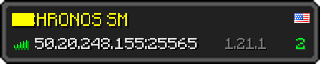 Userbar 320x64 in minecraft style for 50.20.248.155:25565