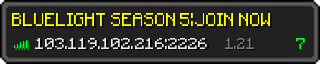 Userbar 320x64 in Minecraft-Stil für den Server 103.119.102.216:2226