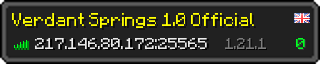 Userbar 320x64 in minecraft style for 217.146.80.172:25565