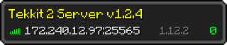 Userbar 320x64 in Minecraft-Stil für den Server 172.240.12.97:25565