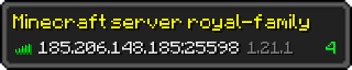 Userbar 320x64 in minecraft style for 185.206.148.185:25598