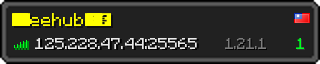 Userbar 320x64 in minecraft style for 125.228.47.44:25565