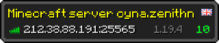 Userbar 320x64 in minecraft style for 212.38.88.191:25565