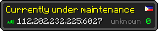 Userbar 320x64 in minecraft style for 112.202.232.225:6027