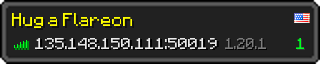 Userbar 320x64 in Minecraft-Stil für den Server 135.148.150.111:50019