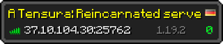 Userbar 320x64 in Minecraft-Stil für den Server 37.10.104.30:25762