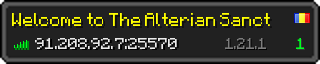 Userbar 320x64 in minecraft style for 91.208.92.7:25570