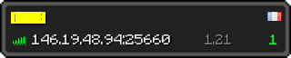 Userbar 320x64 in minecraft style for 146.19.48.94:25660