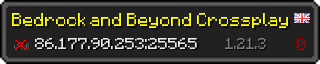 Userbar 320x64 in minecraft style for 86.177.90.253:25565