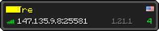 Юзербар 320x64 в стиле майнкрафт для сервера 147.135.9.8:25581