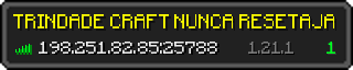 Userbar 320x64 in minecraft style for 198.251.82.85:25788