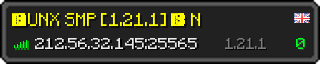 Userbar 320x64 in Minecraft-Stil für den Server 212.56.32.145:25565