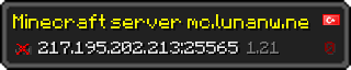 Userbar 320x64 in Minecraft-Stil für den Server 217.195.202.213:25565