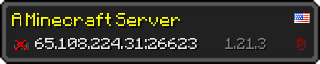 Userbar 320x64 in minecraft style for 65.108.224.31:26623