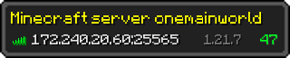 Userbar 320x64 in minecraft style for 172.240.20.60:25565